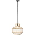 Miniatyrbillede 5 af 8: BRILLIANT Teva loftslampe 1-flamme sort / naturlig indendørs belysning, loftslamper | 1x A60, E27, 40W, egnet til standardlamper (medfølger ikke) | A