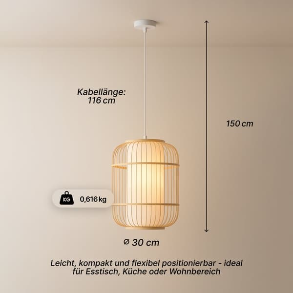BRILLIANT Bones loftslampe 30cm naturlige / hvide indendørs lamper, loftslamper | 1x A60, E27, 40W, egnet til standardlamper (medfølger ikke) | A ++ |
