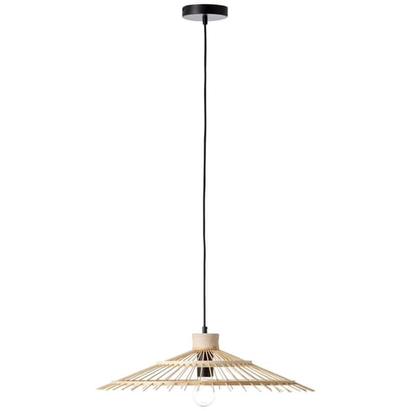 BRILLIANT Pirae loftslampe 1-flamme sort / naturlig indendørs belysning, loftslamper | 1x A60, E27, 40W, egnet til standardlamper (medfølger ikke) | A