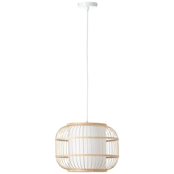 BRILLIANT Bones taklampa 40cm natur / vit inomhusbelysning, taklampor | 1x A60, E27, 40W, lämplig för vanliga lampor (ingår ej) | A ++ | Justerbar i h