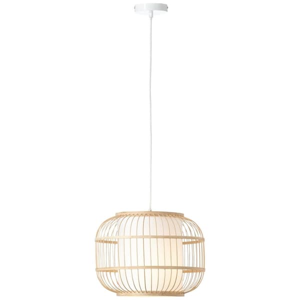 BRILLIANT Bones taklampa 40cm natur / vit inomhusbelysning, taklampor | 1x A60, E27, 40W, lämplig för vanliga lampor (ingår ej) | A ++ | Justerbar i h
