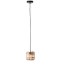 Miniatyrbillede 6 af 8: BRILLIANT lampe, Crosstown loftlampe 16 cm lys træ/sort, bambus/metal, 1x A60, E27, 40W, standard lamper (medfølger ikke), A++