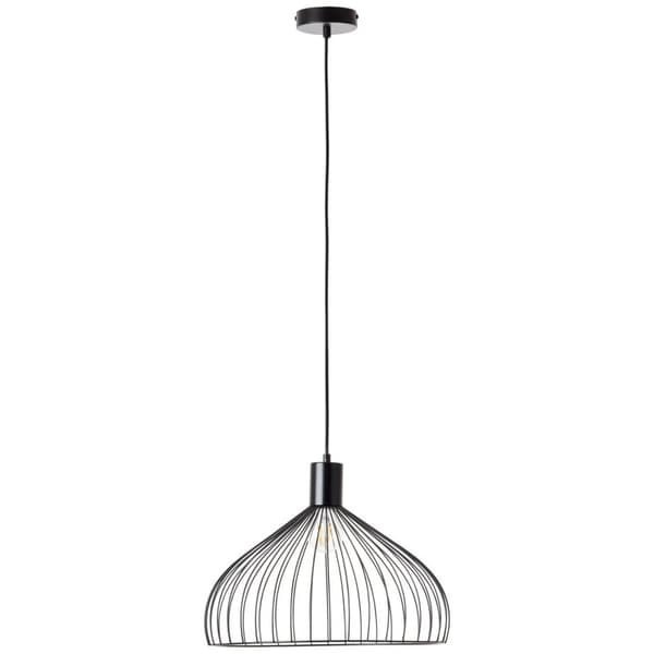 BRILLIANT lampe, Blacky loftslampe 40cm sort mat, 1x A60, E27, 40W, kabel kan afkortes/justeres i højden
