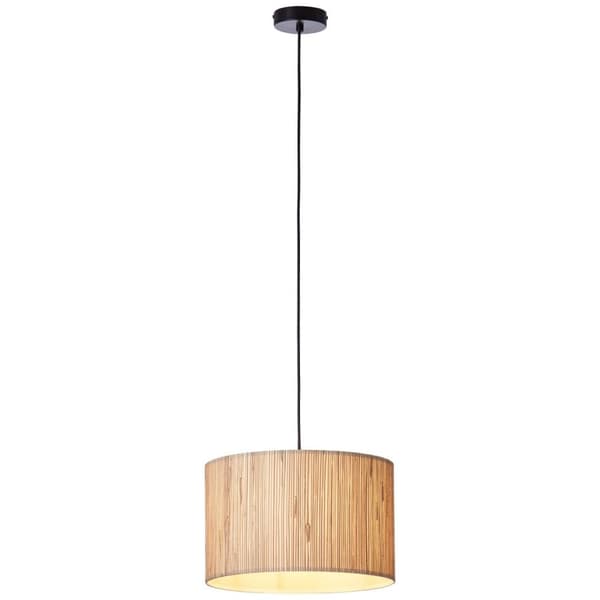 BRILLIANT lampe, Wimea loftlampe 35cm natur, 1x A60, E27, 52W, kabel kan afkortes/justeres i højden