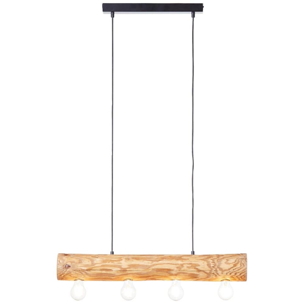 BRILLIANT lampa, Trabo taklampa, 4-lågor, oljad ek, 4x A60, E27, 25W, trä från hållbart skogsbruk (FSC)