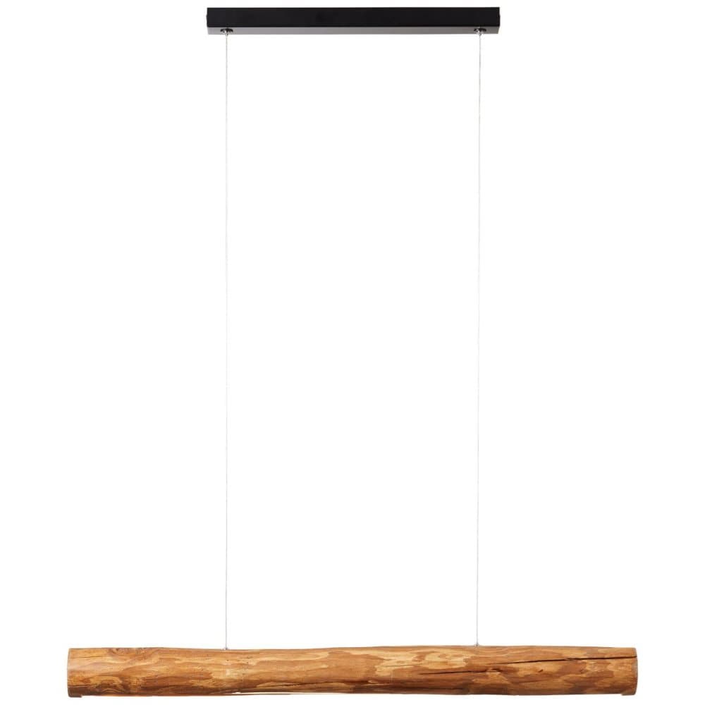 BRILLIANT lampa, Odun LED-pendellampa 90cm betsad furu, 1x LED integrerad, 25W LED integrerad, (2700lm, 3000K), trä från hållbart skogsbruk (FSC)