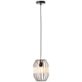 Pikkukuva 8 / 11: BRILLIANT valaisin, viisto kattovalaisin 23cm musta / luonnollinen, 1x A60, E27, 40W, johto lyhennetty / korkeussäädettävä