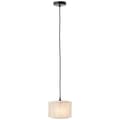 Pikkukuva 1 / 4: BRILLIANT valaisin, Odar-riippuvainen 22cm musta / beige, 1x A60, E27, 42W, johto lyhennetty / korkeussäädettävä