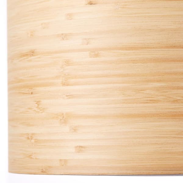BRILLIANT lampe, Romm loftlampe 35cm lys træ/sort, 1x A60, E27, 52W, kabel kan afkortes/højdejusterbar