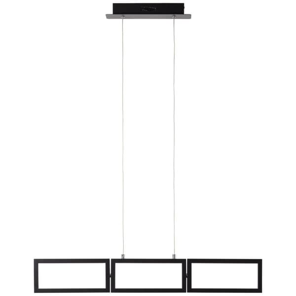 BRILLIANT lampe, Ranut LED pendelarmatur 3-flamme sort, 3x LED integreret, 11,3W LED integreret, (1067lm, 3000K), dæmpbar i 3 trin via vægkontakt