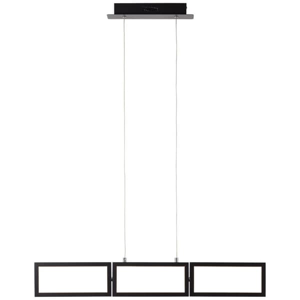 BRILLIANT lamppu, Ranut LED-riippuvalaisin 3-liekkimusta, 3x LED integroitu, 11,3W LED integroitu, (1067lm, 3000K), himmennettävissä 3-portaisessa sei