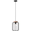 Miniatyrbild 1 av 6: BRILLIANT lampa, Tosh taklampa 25cm antikt trä / svart korund, 1x A60, E27, 40W, trä från hållbart skogsbruk (FSC)