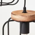 Miniatyrbillede 6 af 6: BRILLIANT lampe, Tosh pendel 3-flammer, rundt antikt træ / sort korund, 3x A60, E27, 40W, træ fra bæredygtigt skovbrug (FSC)