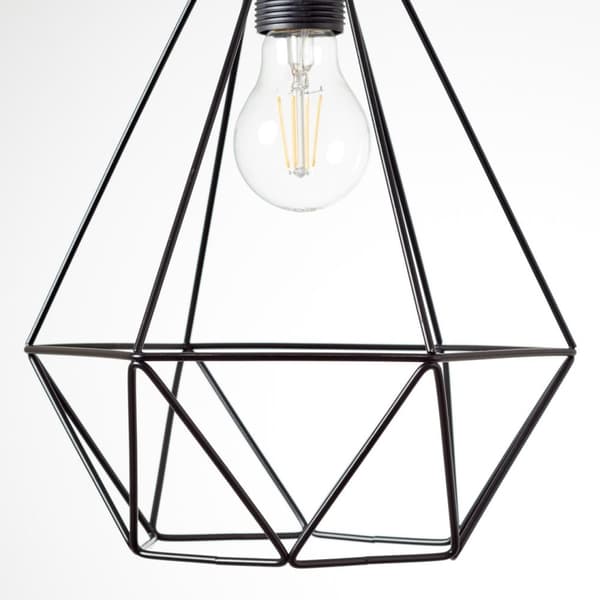 BRILLIANT lampe, Drewno loftlampe 25cm sort / træfarvet, 1x A60, E27, 25W, træ fra bæredygtigt skovbrug (FSC)