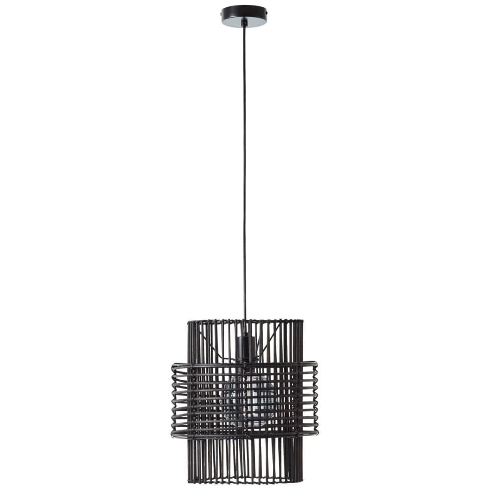 BRILLIANT lampa, Chatham taklampa 30cm svart, 1x A60, E27, 25W, kabel går att förkorta / justerbar i höjdled