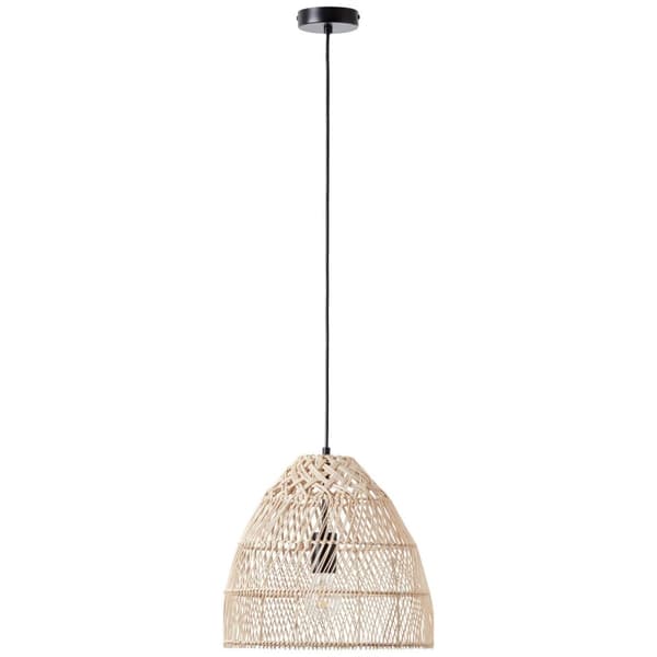 BRILLIANT lamppu, Minster kattovalaisin 35cm luonnollinen / valkoinen, 1x A60, E27, 25W, johto lyhennetty / korkeussäädettävä