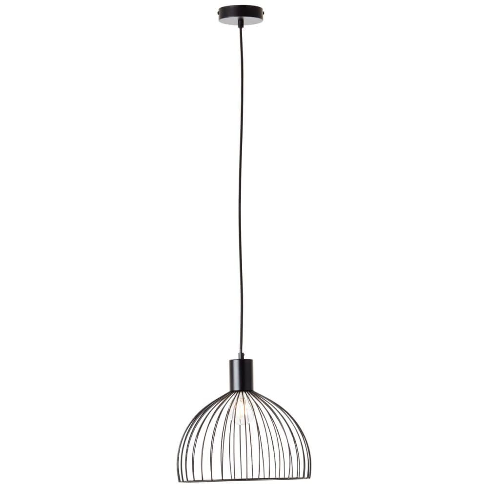 BRILLIANT lampa Blacky taklampa 30cm mattsvart | 1x A60, E27, 40W, lämplig för normala lampor (ingår ej)