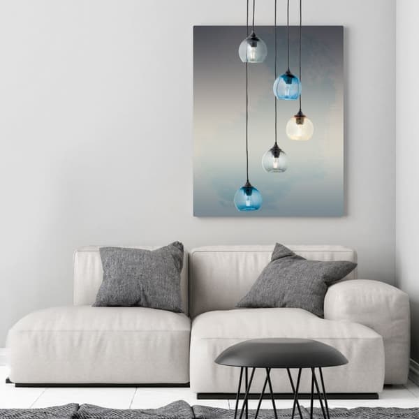 BRILLIANT lampa Amiri taklampa 5-lågor flerfärgad | 5x D45, E14, 25W, lämplig för dropplampor (ingår ej)