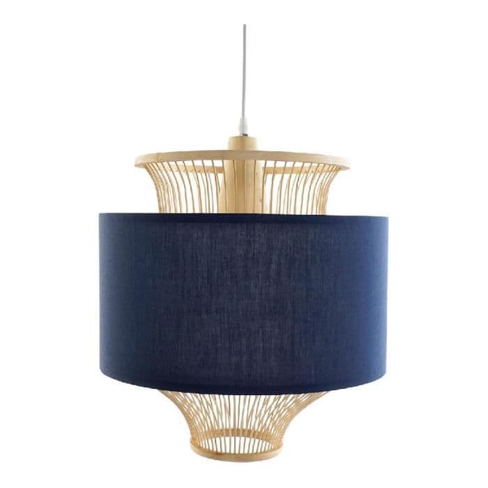 Hänglampa DKD Home Decor Polyester Bamboo (40 x 40 x 52 cm)