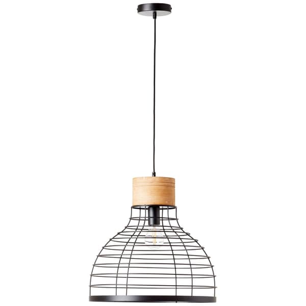 Brilliant Avia riippuvalaisin 47cm musta/puu, metalli/puu, 1x A60, E27, 52 W