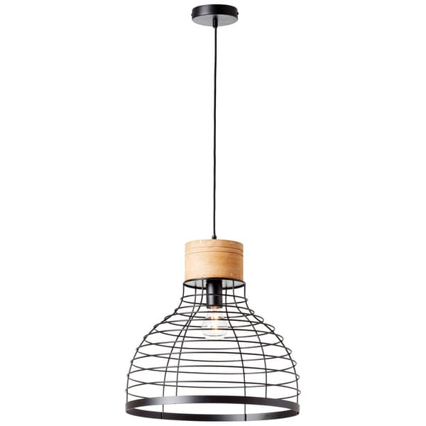 Brilliant Avia riippuvalaisin 47cm musta/puu, metalli/puu, 1x A60, E27, 52 W