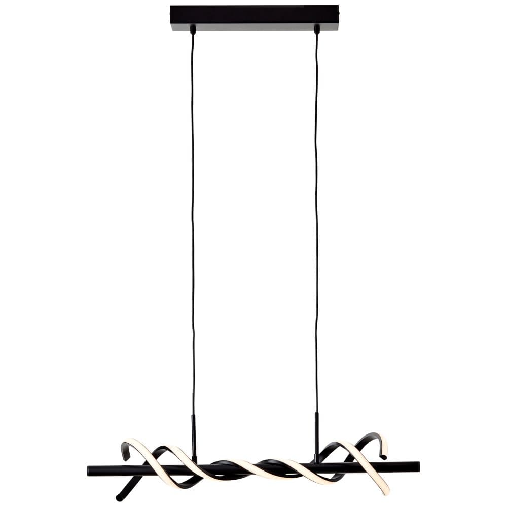 Brilliant Amalie LED-pendellampa 80cm svart, metall/plast, 1x LED integrerad, 16 W, (ljusflöde: 2100lm, ljusfärg: 3000K)