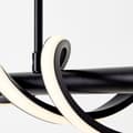 Miniatyrbillede 3 af 7: Brilliant Amalie LED pendel 95cm sort, metal/plastik, 1x LED integreret, 20 W, (lysstrøm: 2600lm, lysfarve: 3000K)