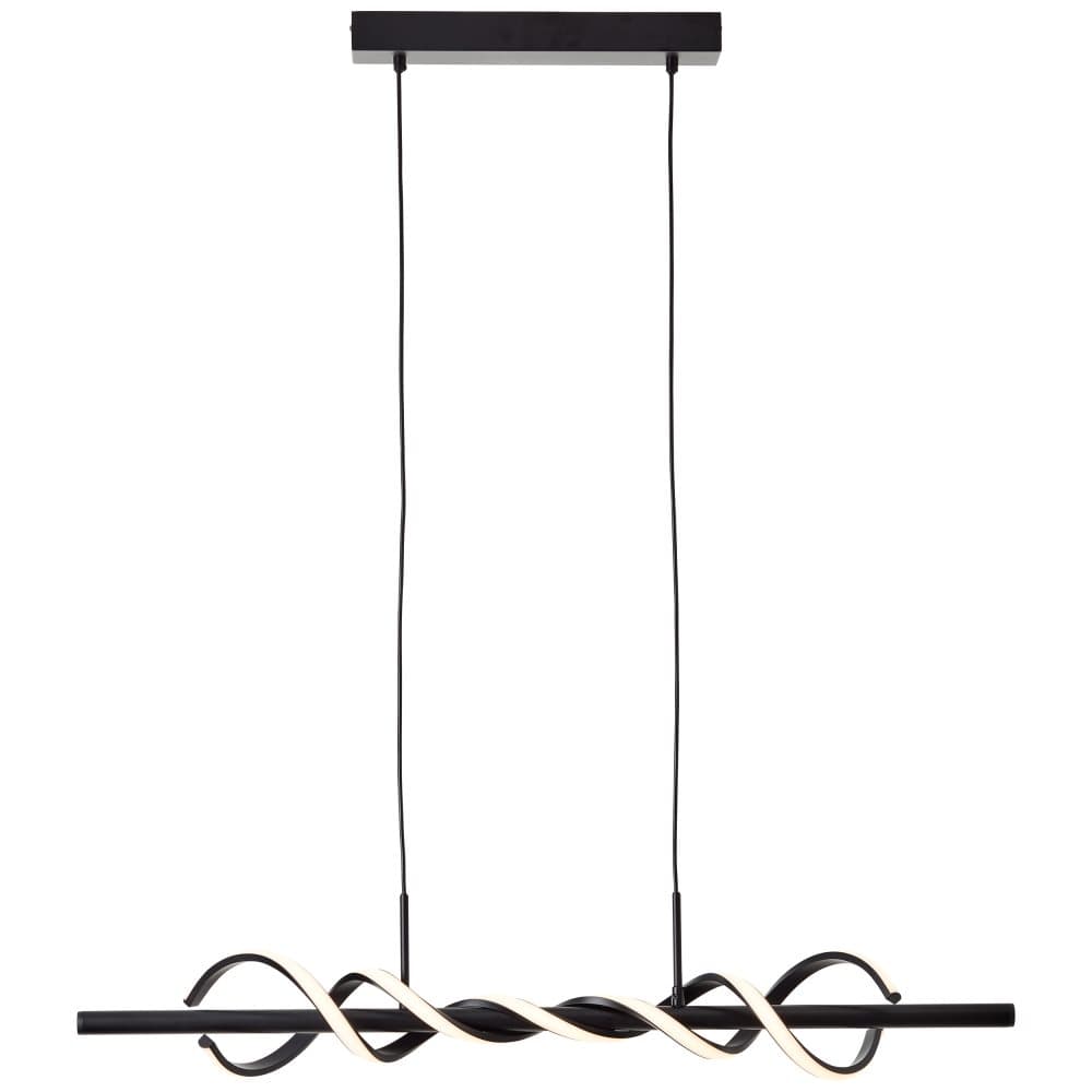 Brilliant Amalie LED-pendellampa 95cm svart, metall/plast, 1x LED integrerad, 20 W, (ljusflöde: 2600lm, ljusfärg: 3000K)
