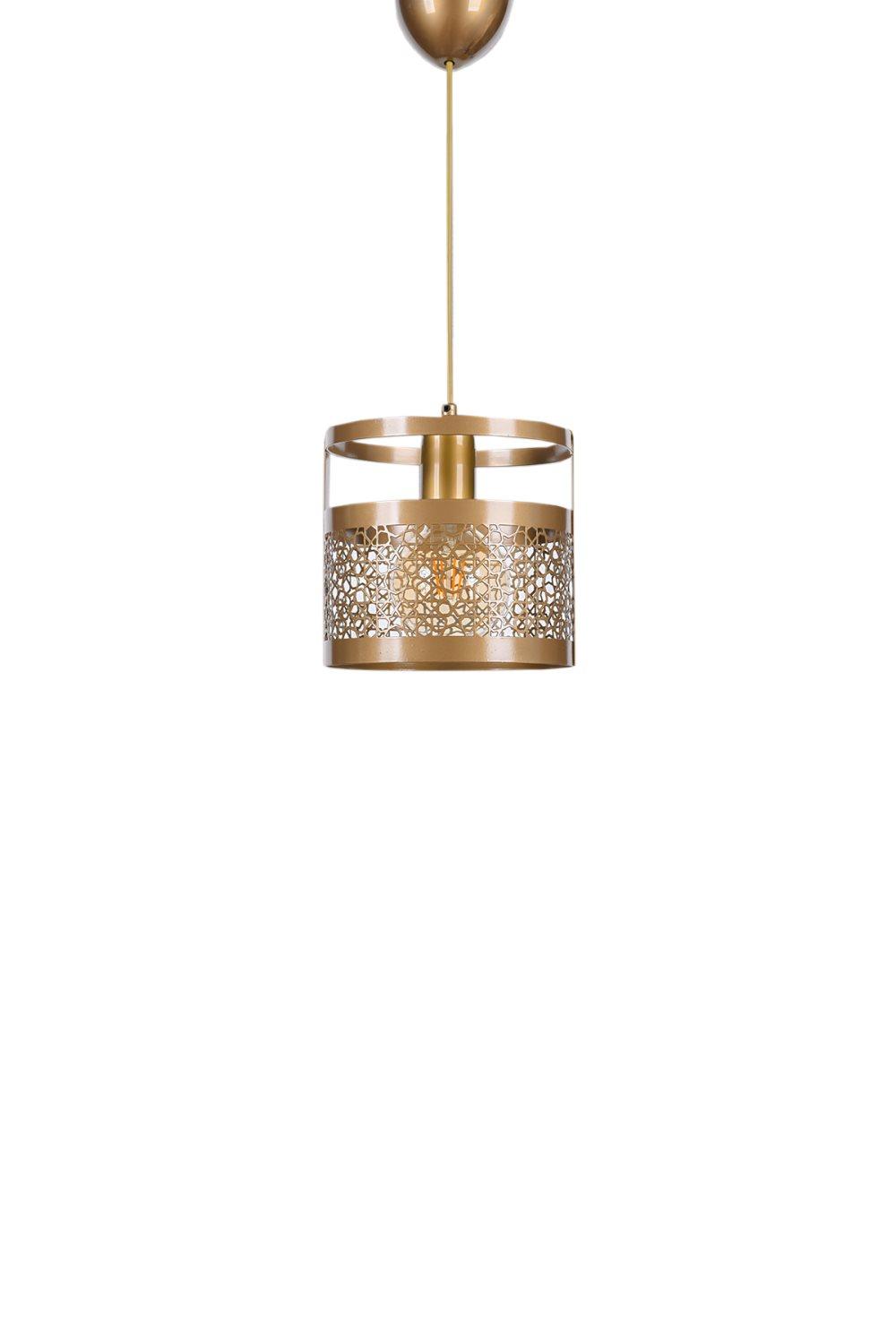 AVZ11 Hängande lampa med textilskärm Hänglampa i textil med tygskärm, Pendellampa i metall 1 ljus sfärisk form Taklampa