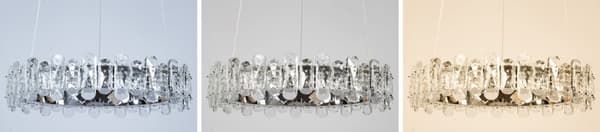 KRYSTAL LED LOFTSLAMPE APP1041-CP + FJERNBETJENING