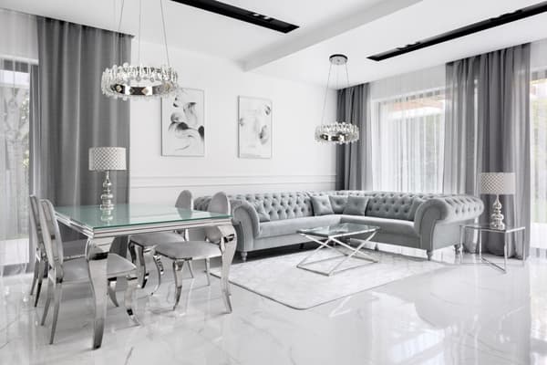 KRYSTAL LED LOFTSLAMPE APP1041-CP + FJERNBETJENING