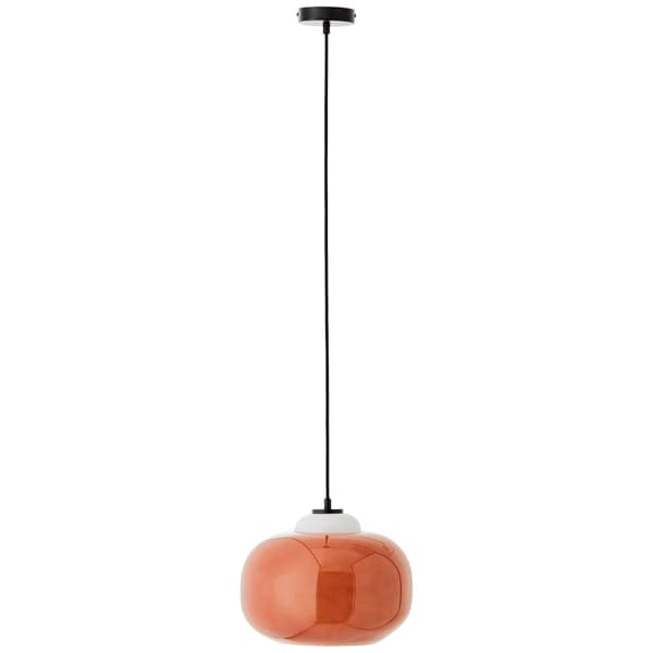 Brilliant Blop taklampa 30cm orange glas/metall   1x A60, E27, 60 W, lämplig för normal lampa (ingår ej)