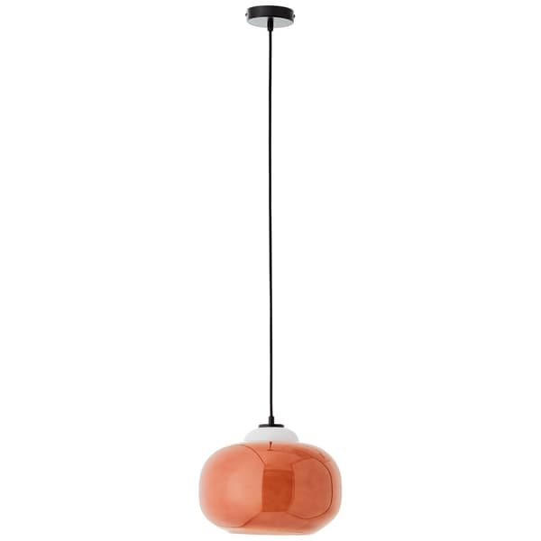 Brilliant Blop taklampa 30cm orange glas/metall   1x A60, E27, 60 W, lämplig för normal lampa (ingår ej)