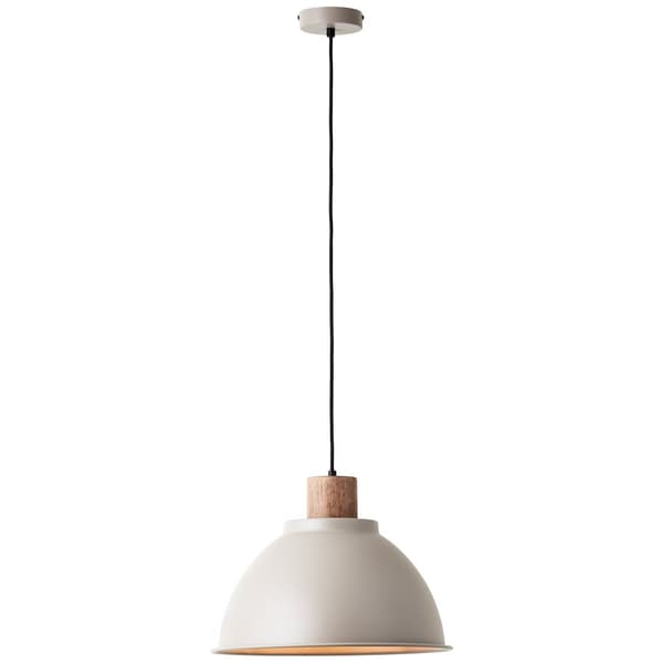 Brilliant Erena pendel 38cm taupe metal/træ   1x A60, E27, 60 W, egnet til normal lampe (medfølger ikke)