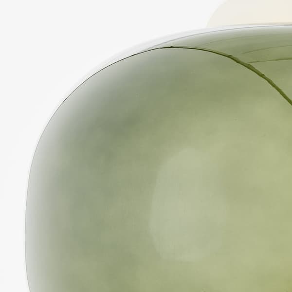 Brilliant Blop pendel 30cm grøn glas/metal 1x A60, E27, 60 W, egnet til normal lampe (medfølger ikke)