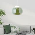 Miniatyrbillede 7 af 8: Brilliant Blop pendel 30cm grøn glas/metal   1x A60, E27, 60 W, egnet til normal lampe (medfølger ikke)