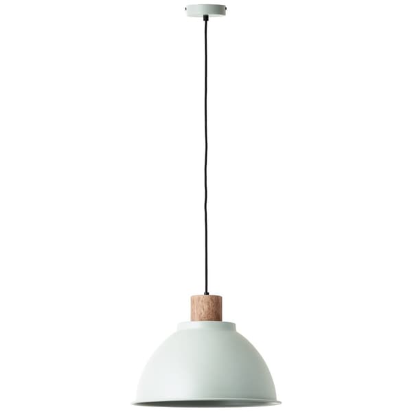Brilliant Erena taklampa 38cm ljusgrön metall/trä   1x A60, E27, 60 W, lämplig för normal lampa (ingår ej)