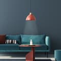 Miniatyrbillede 5 af 5: Brilliant Erena pendel 38cm rød metal/træ   1x A60, E27, 60 W, egnet til normal lampe (medfølger ikke)