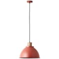 Miniatyrbillede 2 af 5: Brilliant Erena pendel 38cm rød metal/træ   1x A60, E27, 60 W, egnet til normal lampe (medfølger ikke)