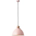 Miniatyrbild 1 av 5: Brilliant Erena taklampa 38cm ljusrosa metall/trä   1x A60, E27, 60 W, lämplig för normal lampa (ingår ej)