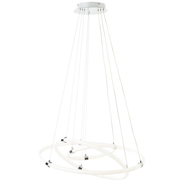 Brilliant Poolen LED taklampa 80cm krom aluminium/plast fjärrkontroll Internt dimbar via fjärrkontroll 60 W LED integrerad (ljusflöde: 8000lm, ljusfär