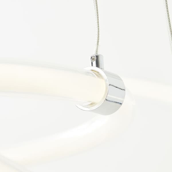 Brilliant Poolen LED taklampa 80cm krom aluminium/plast fjärrkontroll Internt dimbar via fjärrkontroll 60 W LED integrerad (ljusflöde: 8000lm, ljusfär
