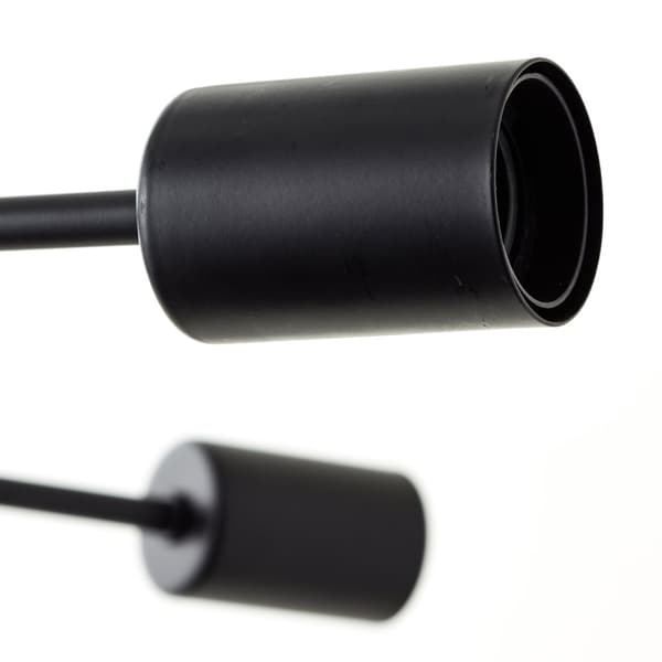 Brilliant Dree pendellampa 90cm mattsvart metall   18x A60, E27, 40 W, lämplig för normal lampa (ingår ej)