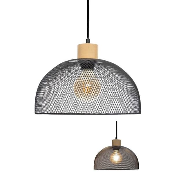 "Sam" taklampa i svart metall Diameter 30 cm från Atmosphera