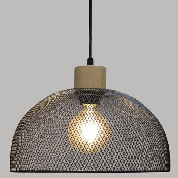 "Sam" taklampa i svart metall Diameter 30 cm från Atmosphera