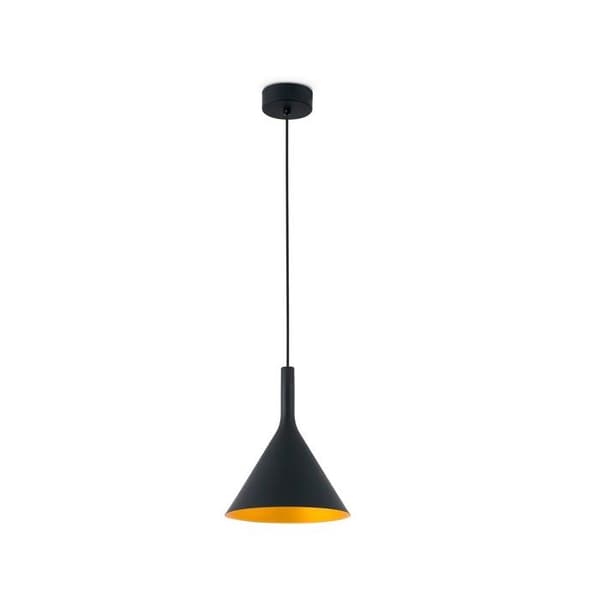 Lampupphängning - ATYLIA - PAM XL - Inbyggd LED - Modernt design - 1805x250x250 mm Svart, Guld