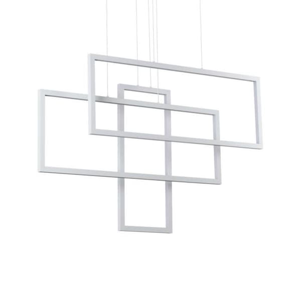 Vit LED dekorativ integrerad taklampa - MÄRKE - Modell - Aluminium, Metall - Vit - Elektrisk - Inomhus