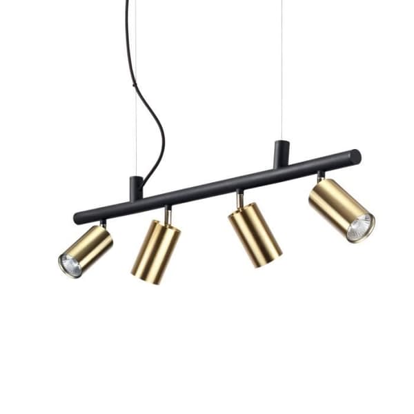 DYNAMITE SP4 mässing, Pendellampa, Ideal Lux