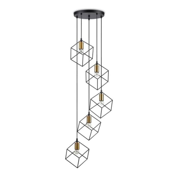 ICE SP5 svart, Pendellampa, Ideal Lux