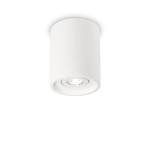 OAK PL1 RUND taklampa - IDEAL LUX - Vit - Ø 13,5 x H 16 - GU10 - Gips, cement